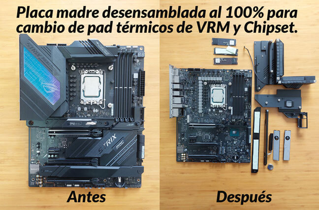 Placa madre desarmada al 100%.