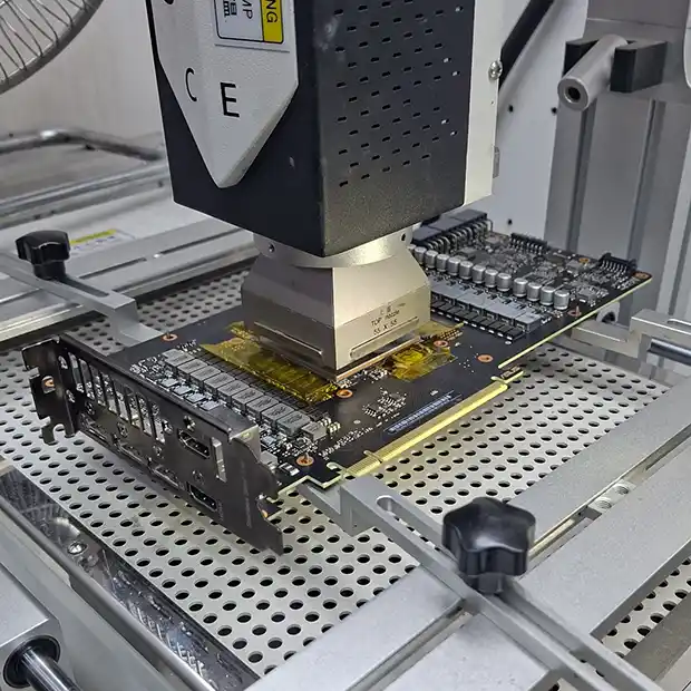 Reparación electrónica de tarjeta gráfica